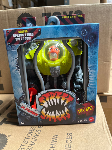 【新品未開封】 Street Sharks DR.PIRANOID Street Sharks Dr. Piranoid Action Figure | Mattel Creations