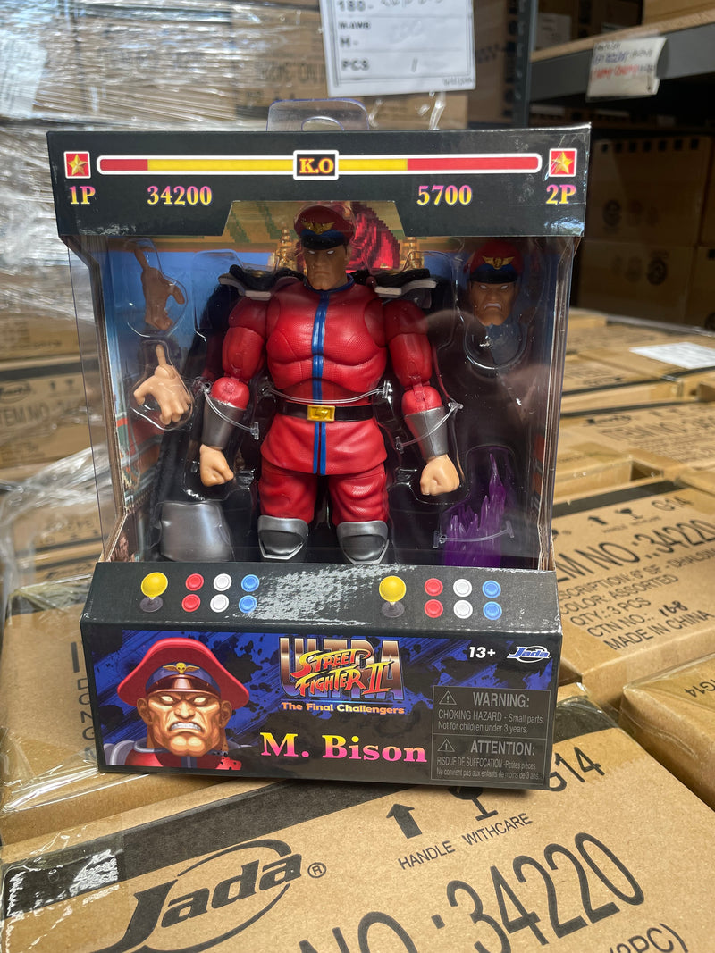 2024 Jada Ultra Street Fighter II M. Bison Action Figure | Paulmartstore