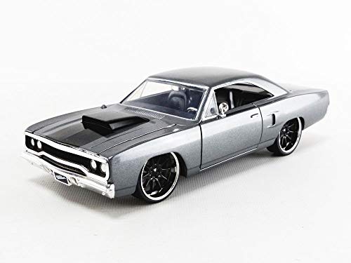 Jada 1970 Plymouth Road Runner Grey Doms Fast & Furious 1/24 Scale Diecast 30745