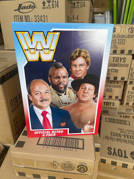 WWE Retro Bundle 4 pack- Mean Gene Mr T Bob Orton Roddy Pipper