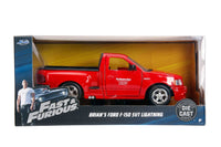 Jada Diecast Metal 1:24 Fast and Furious Brian's Ford F-150 SVT Lightning